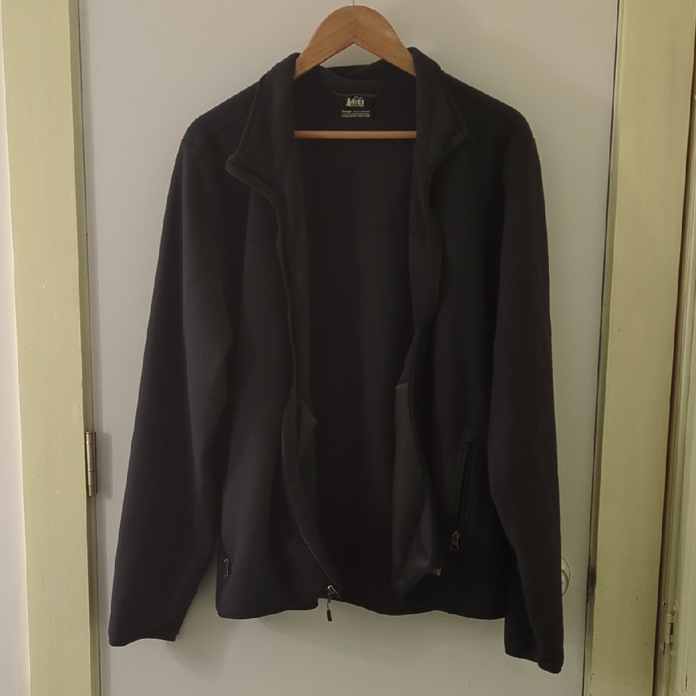 REI Full Zip Fleece Charcoal Men's XL